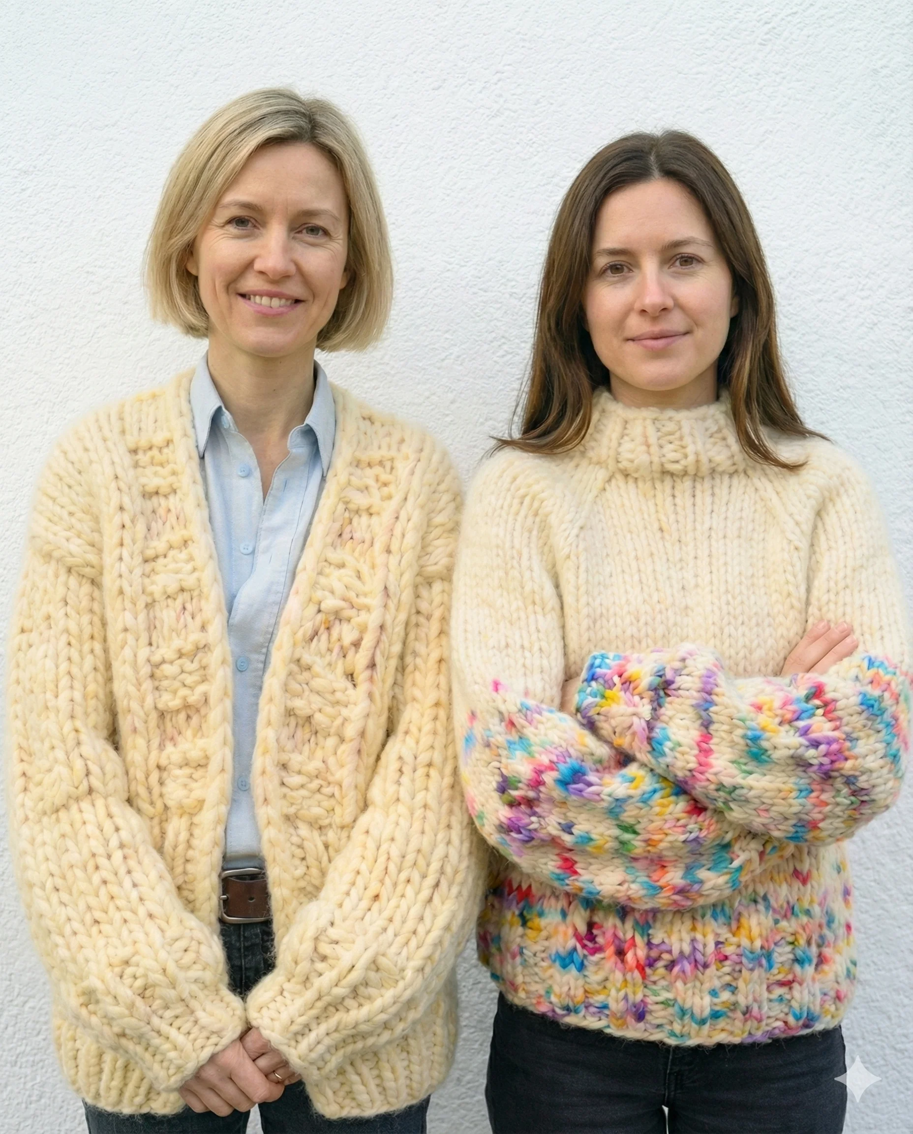 2 Kits Bundle | Simone Cardigan + Rainbow Sweater