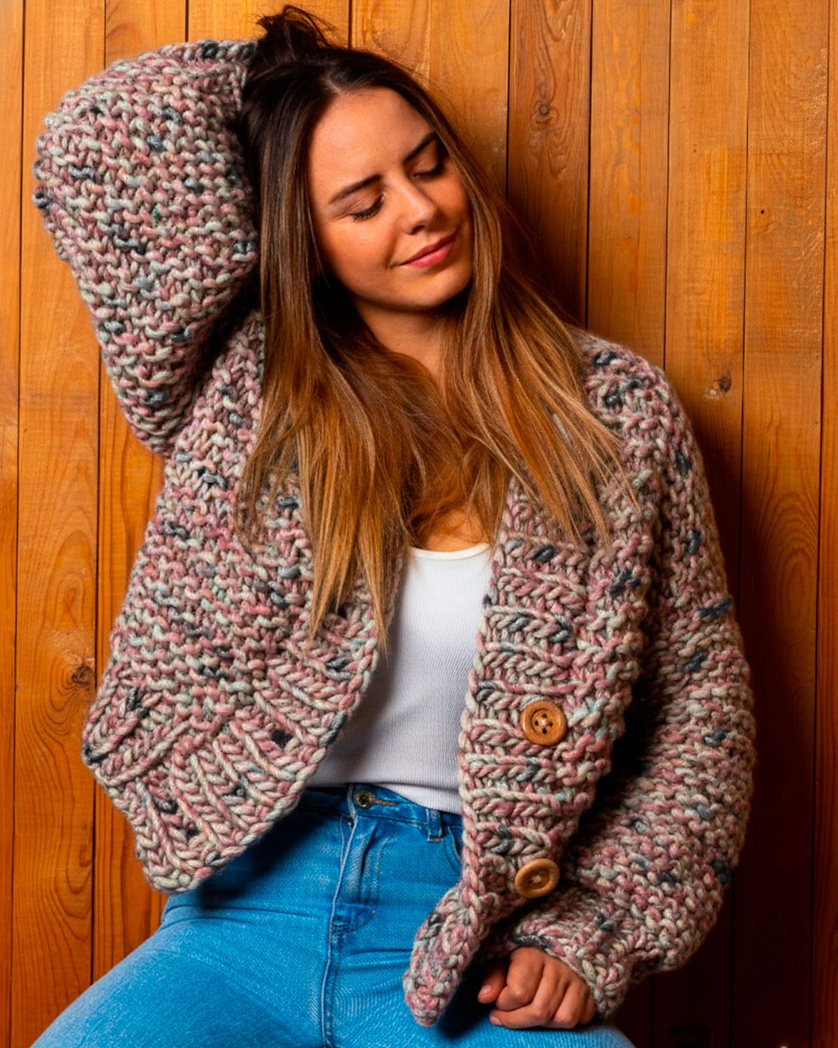 Avocado Cardigan Kit - Candy Twist Version