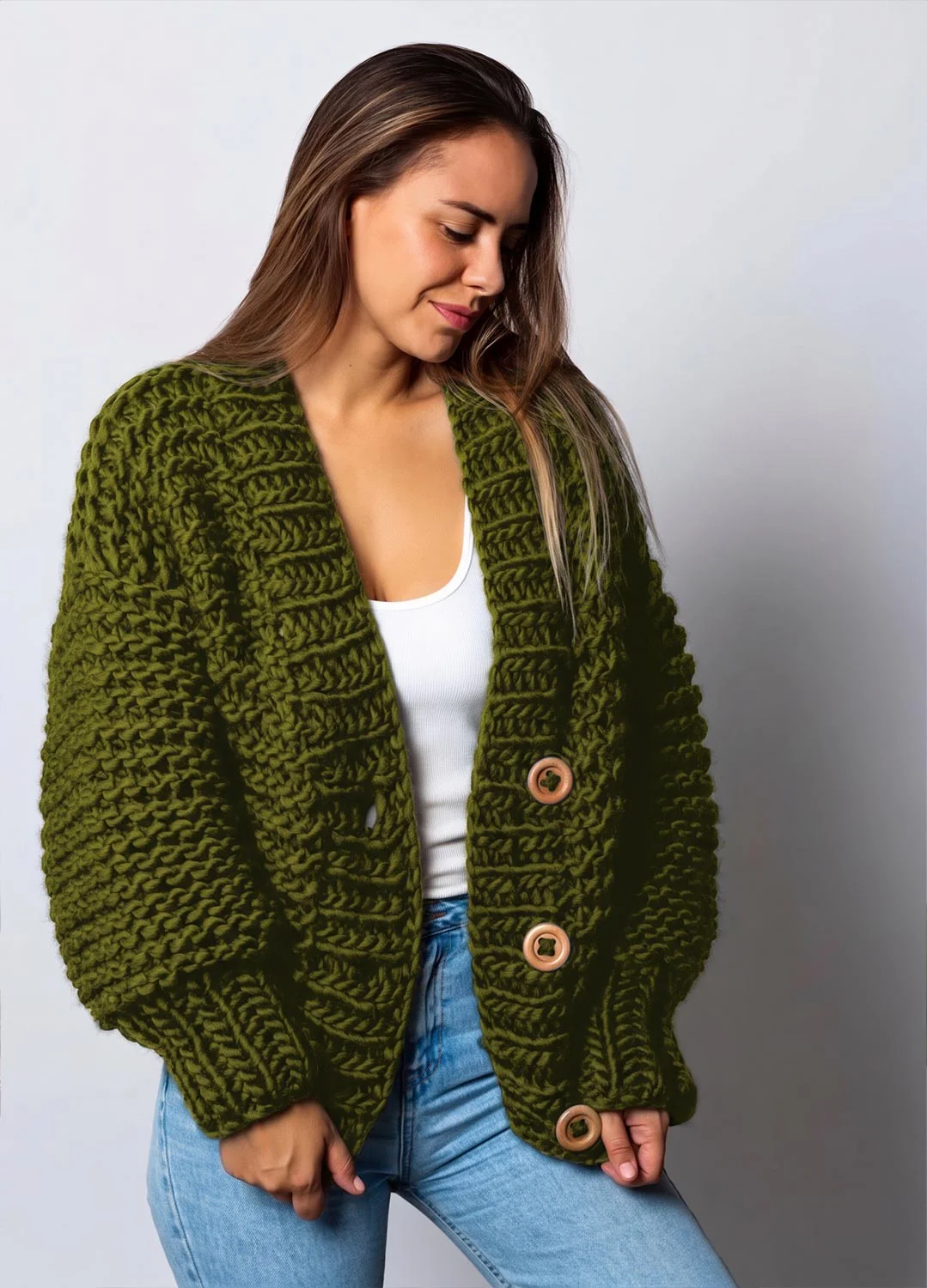 Avocado Cardigan Kit - Yummy Version - Image 4