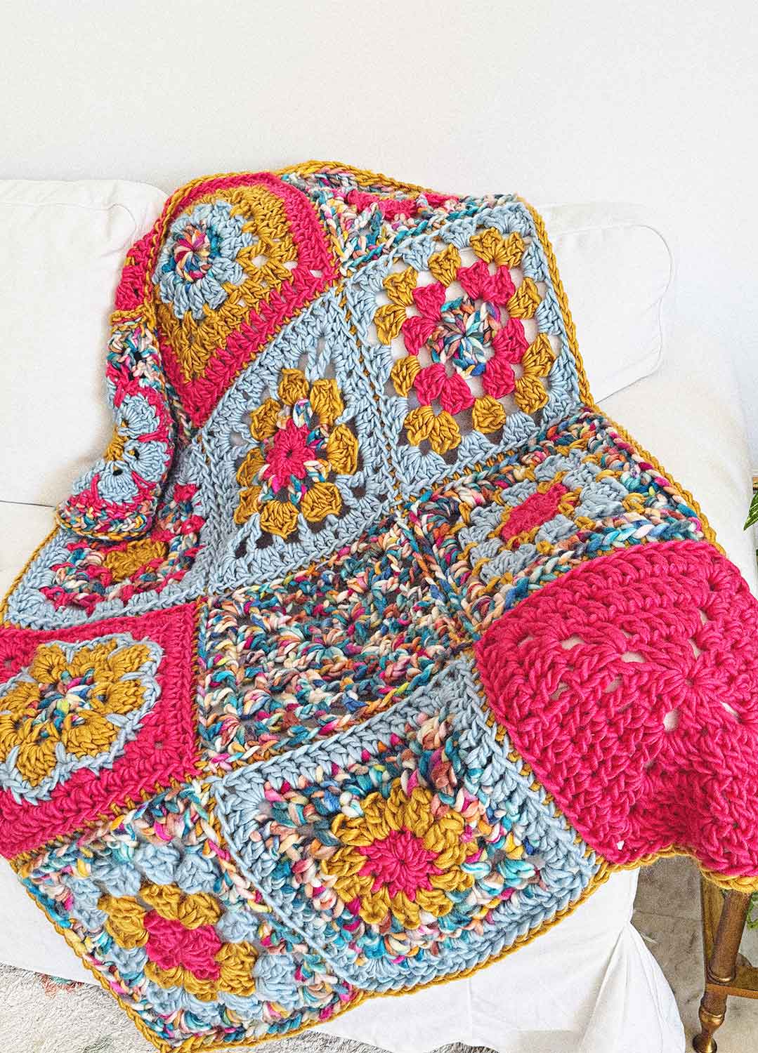 Crochet Granny Square Stitch Sampler Blanket Kit - Yummy Version - Image 5