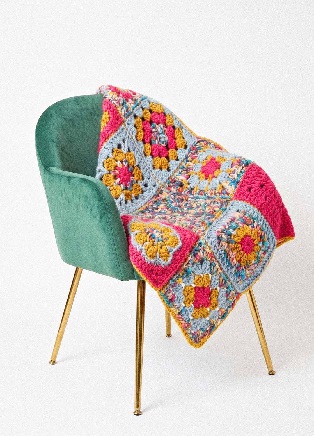 Crochet Granny Square Stitch Sampler Blanket Kit - Yummy Version - Image 6