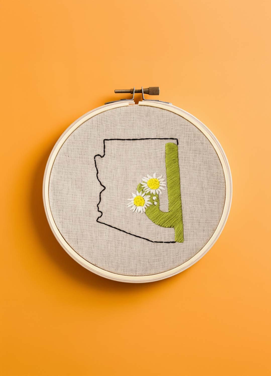 First Kit: Floral State Map Embroidery Kit - Coming Soon - Image 3