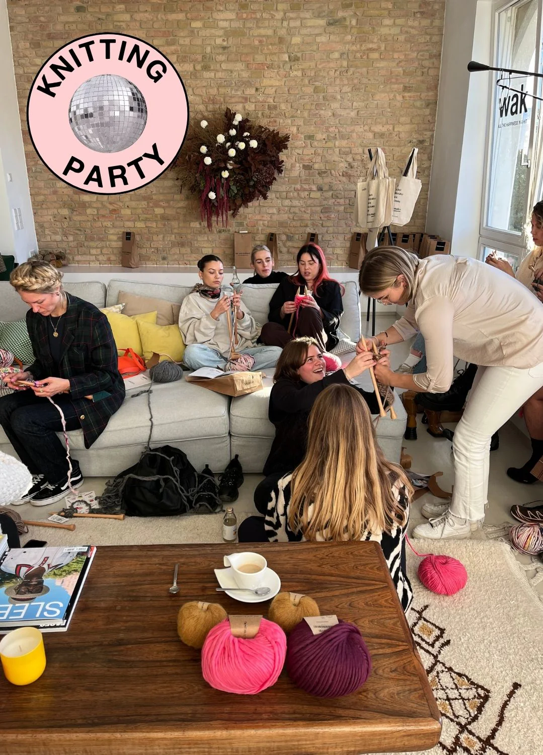 Friendsgiving Knitting Party Kit - Knit Matching Scarves - Image 2