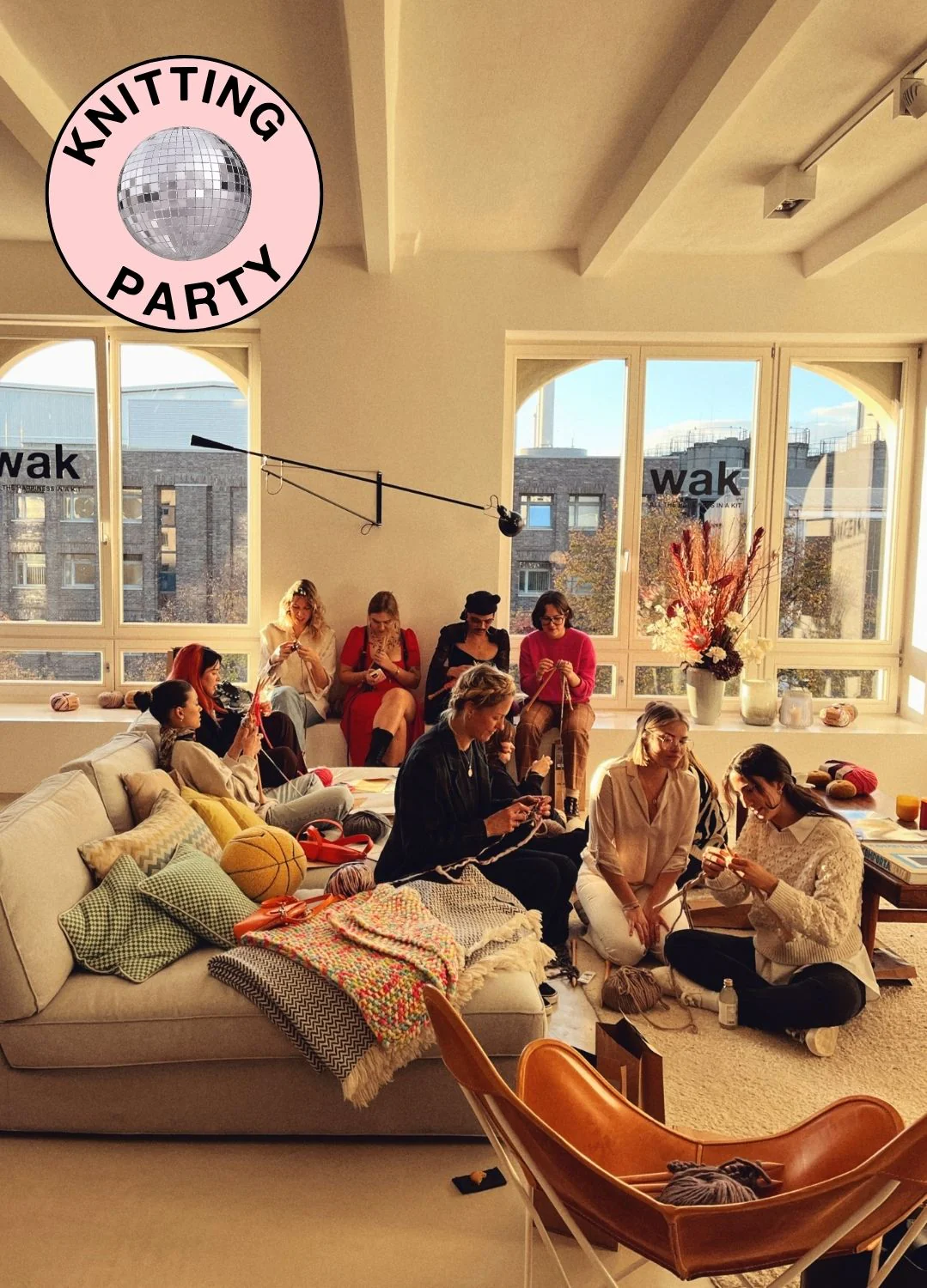 Friendsgiving Knitting Party Kit - Knit Matching Scarves - Image 13