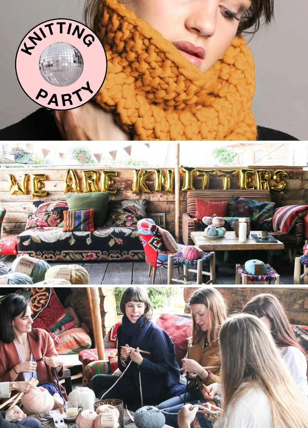 Friendsgiving Knitting Party Kit - Knit Matching Snoods - Image 4