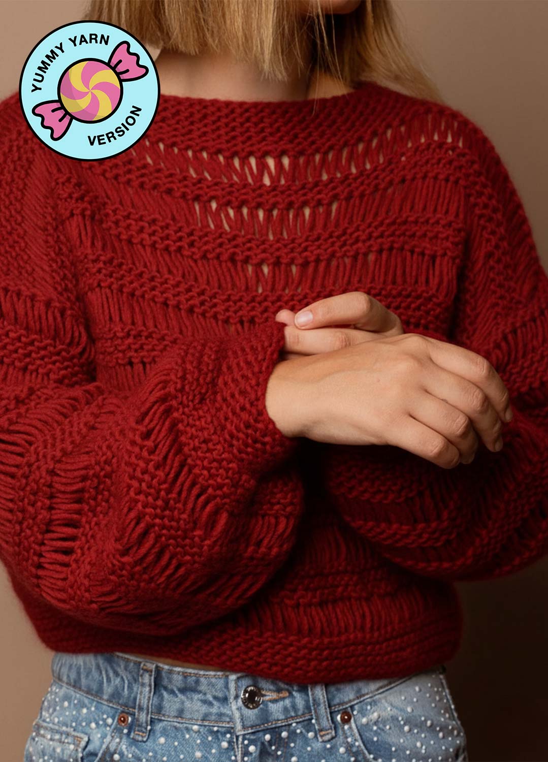 Ginkgo Sweater Kit - Yummy Yarn Fine Version - Image 9