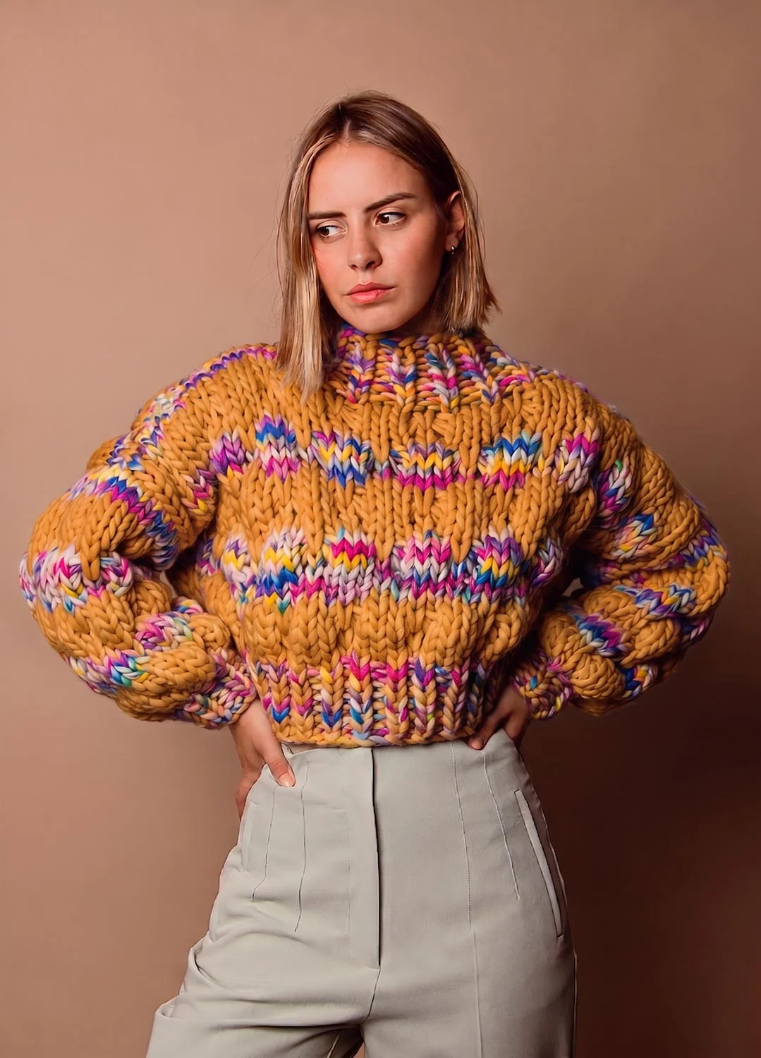 Golden Ash Sweater Kit - Yummy Yarn Version - Image 2
