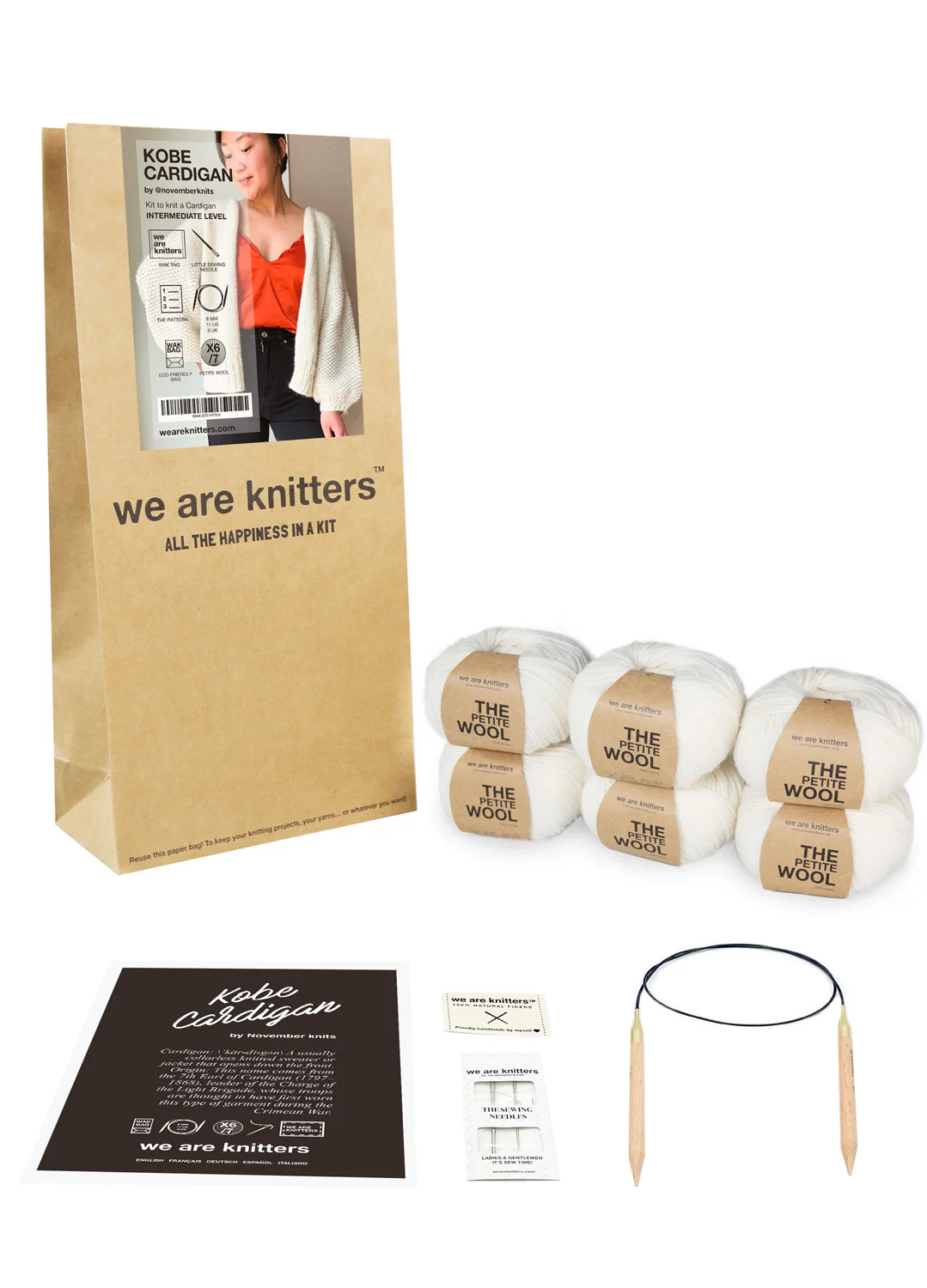 Kobe Cardigan WAK Edition x November Knits Kit - Yummy Version - Image 9
