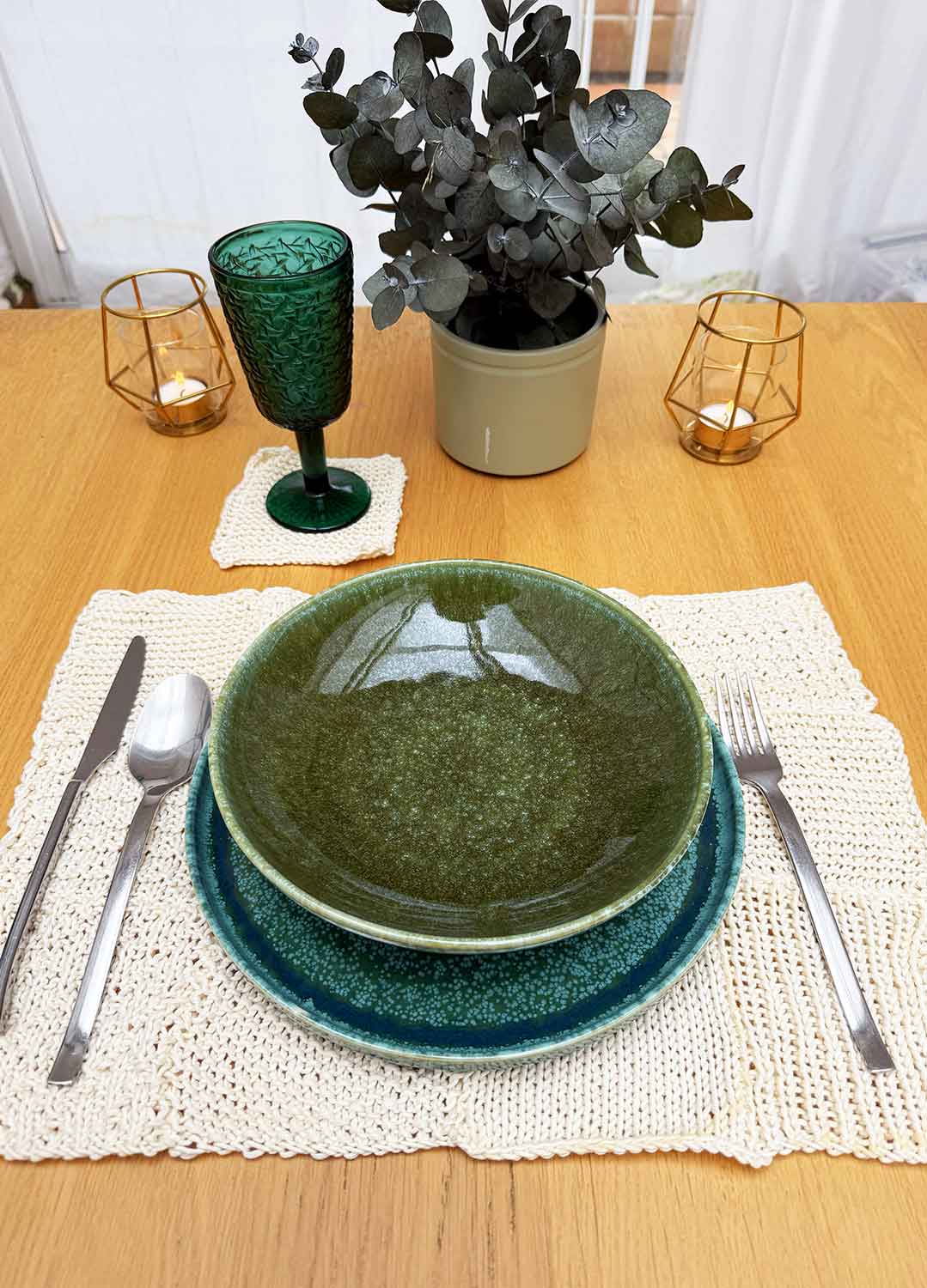 Make your first Cotton Placemat - Stitch Sampler: Learn The Basics Knitting Kit - Pima Cotton Version - Image 2