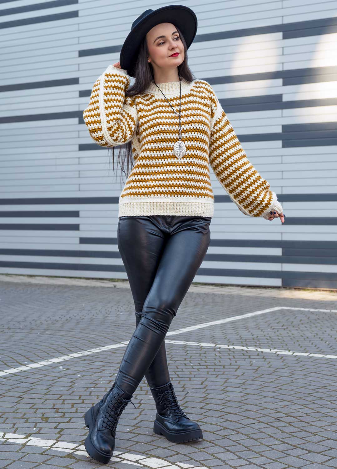 Stripe a Pose Sweater Kit x @crochethighway - Yummy Version - Image 11