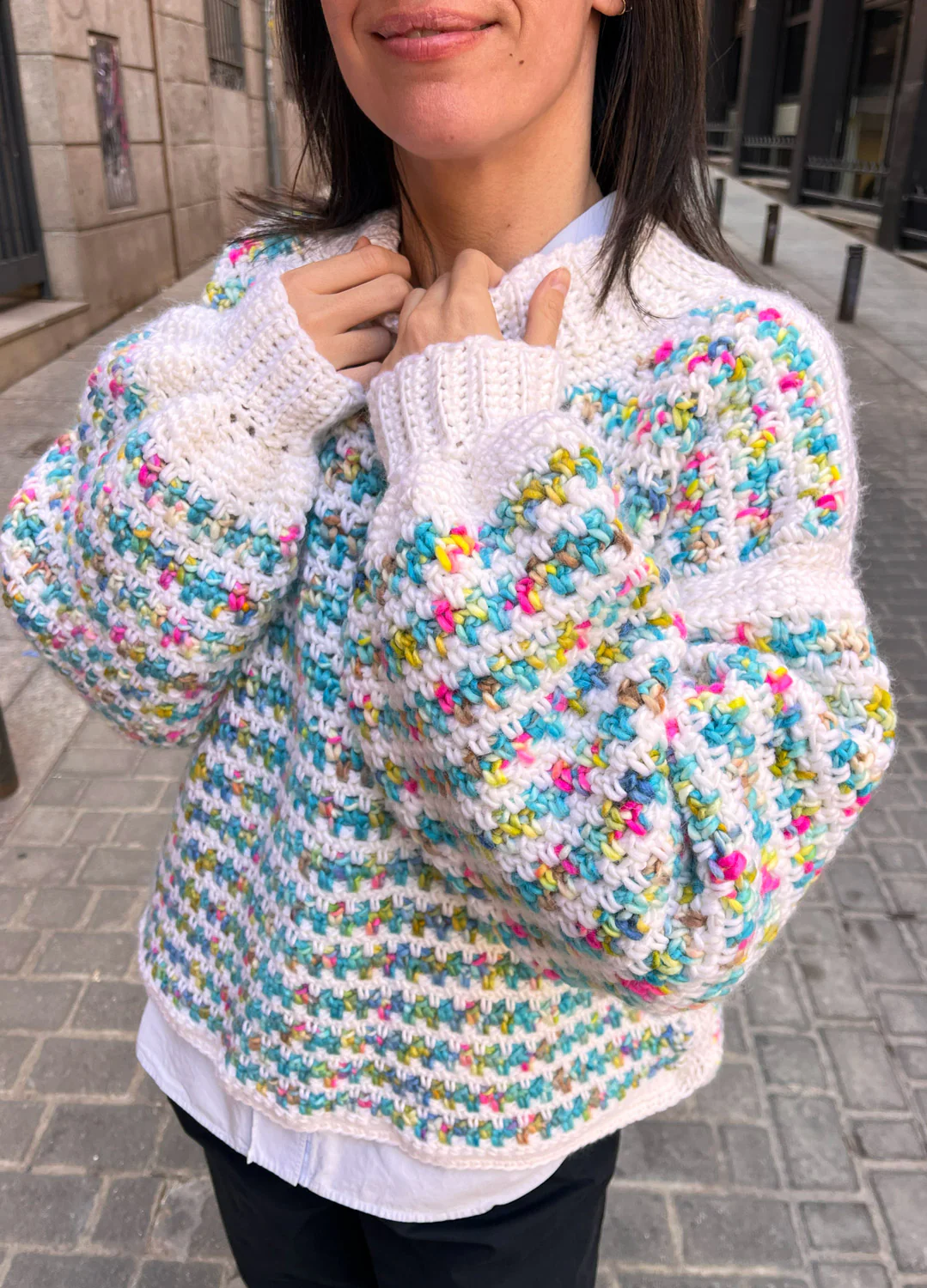 Stripe a Pose Sweater Kit x @crochethighway - Yummy Version - Image 4
