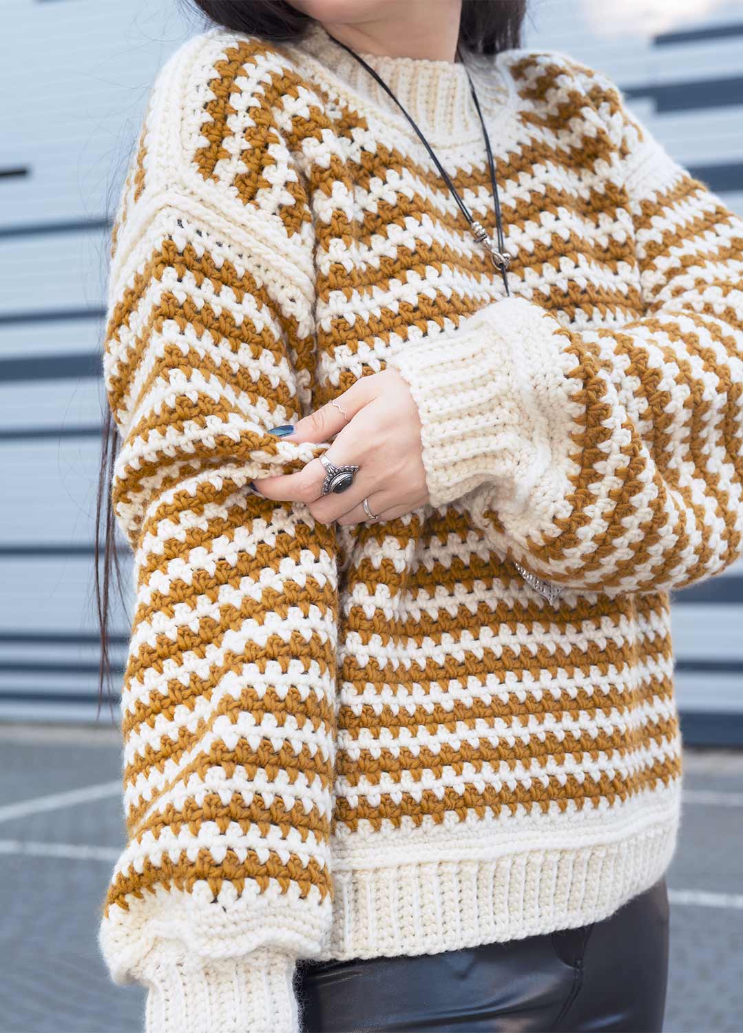 Stripe a Pose Sweater Kit x @crochethighway - Yummy Version - Image 5