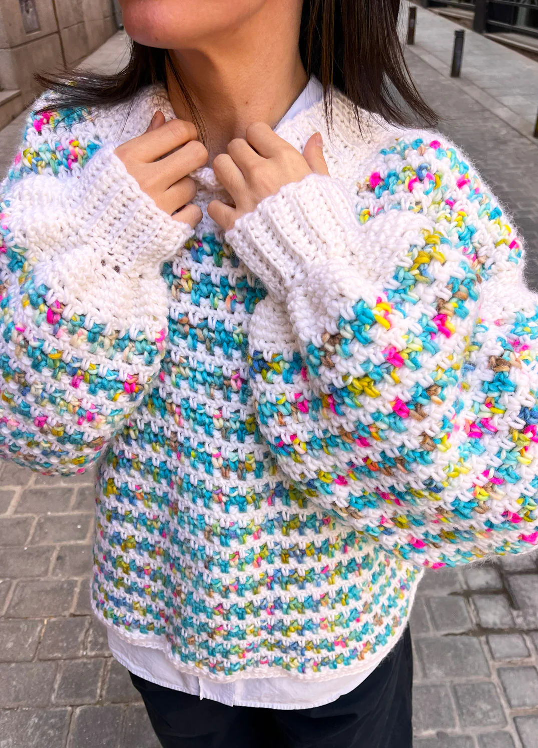Stripe a Pose Sweater Kit x @crochethighway - Yummy Version - Image 6