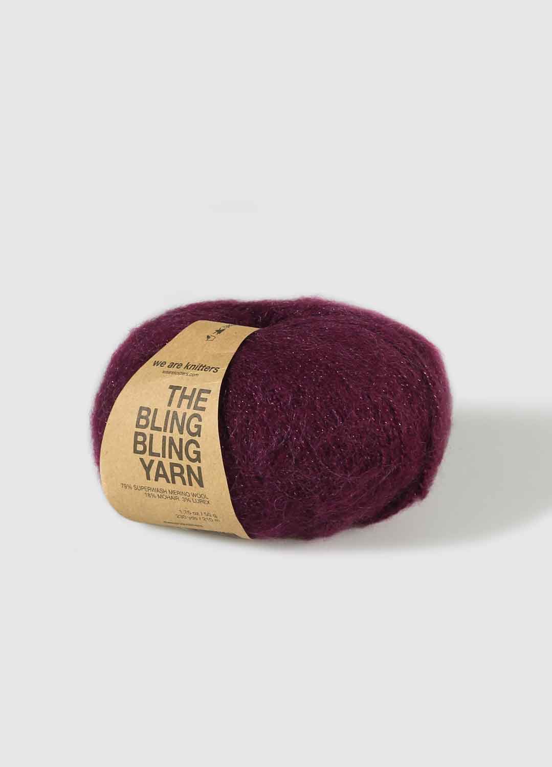 The Bling Bling Yarn Bordeaux - Image 2