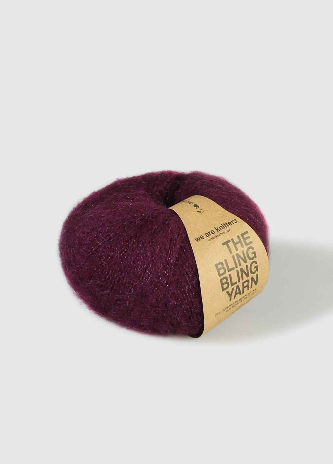The Bling Bling Yarn Bordeaux - Image 4