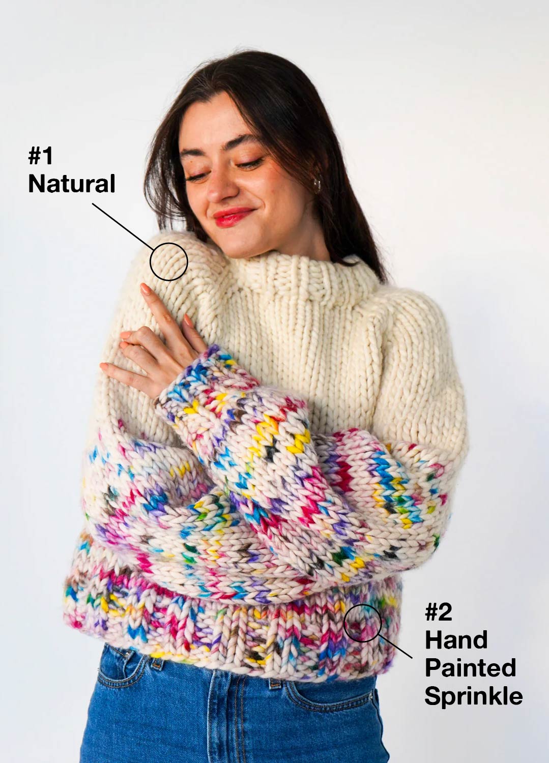 The Rainbow Sweater Kit x @paula.on.knits - Yummy Yarn Version - Image 11