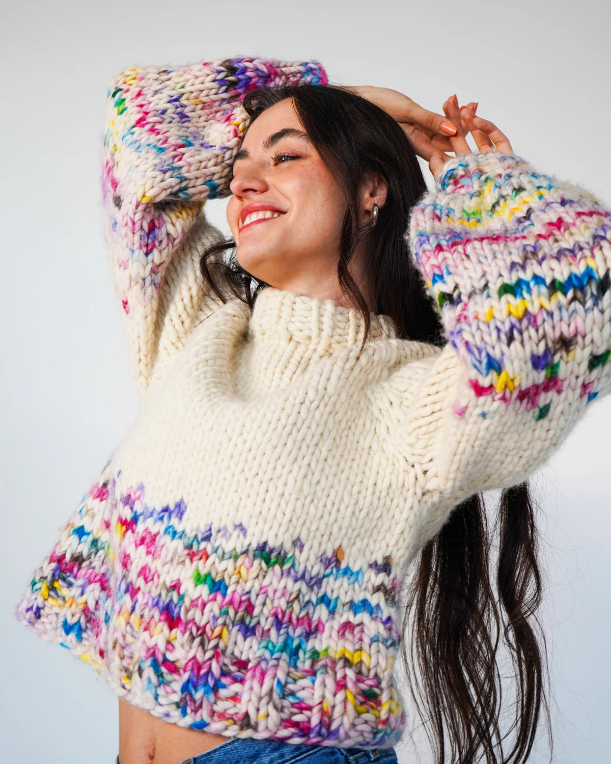 2 Kits Bundle | Simone Cardigan + Rainbow Sweater - Image 10