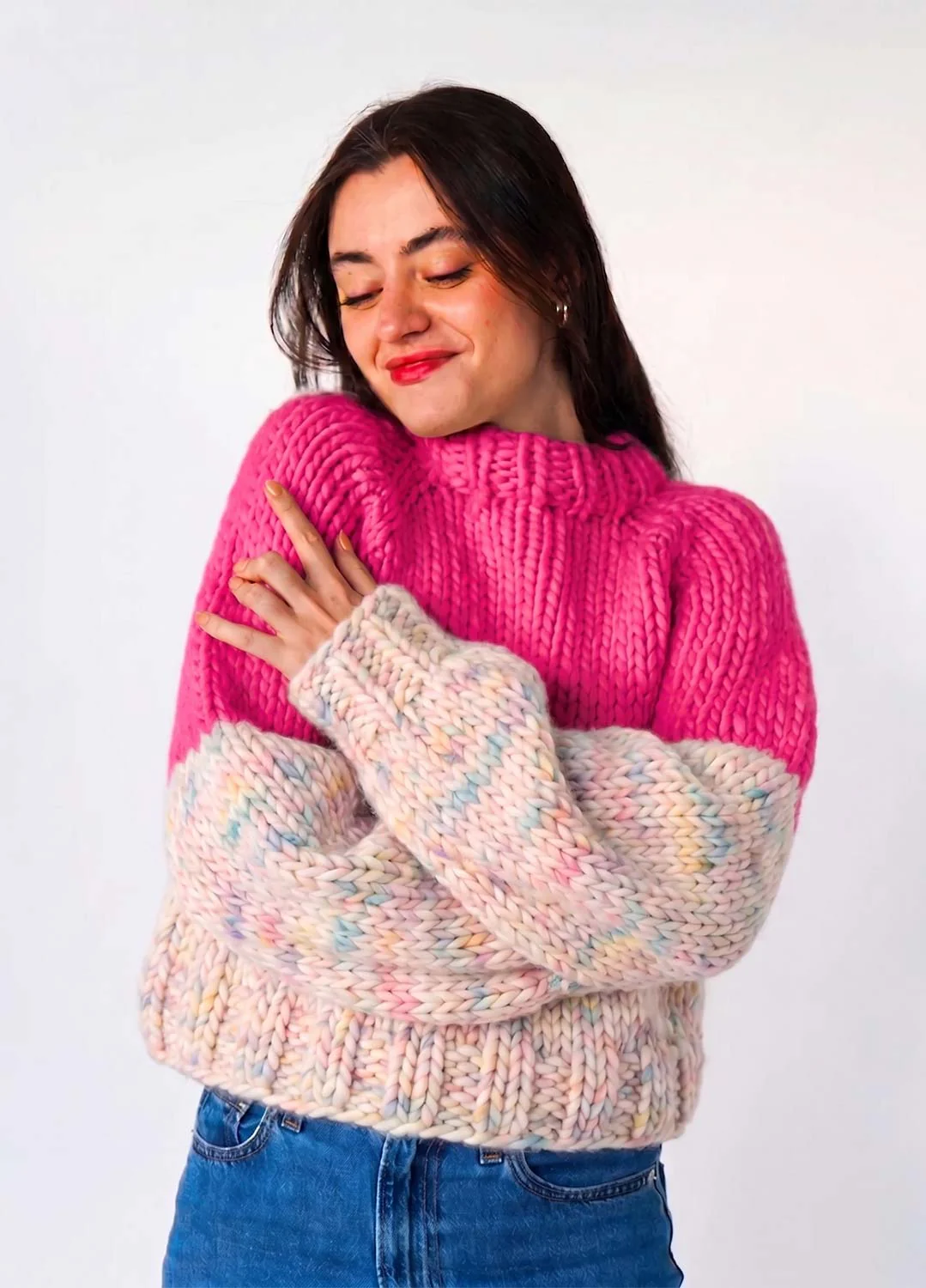 The Rainbow Sweater Kit x @paula.on.knits - Yummy Yarn Version - Image 3