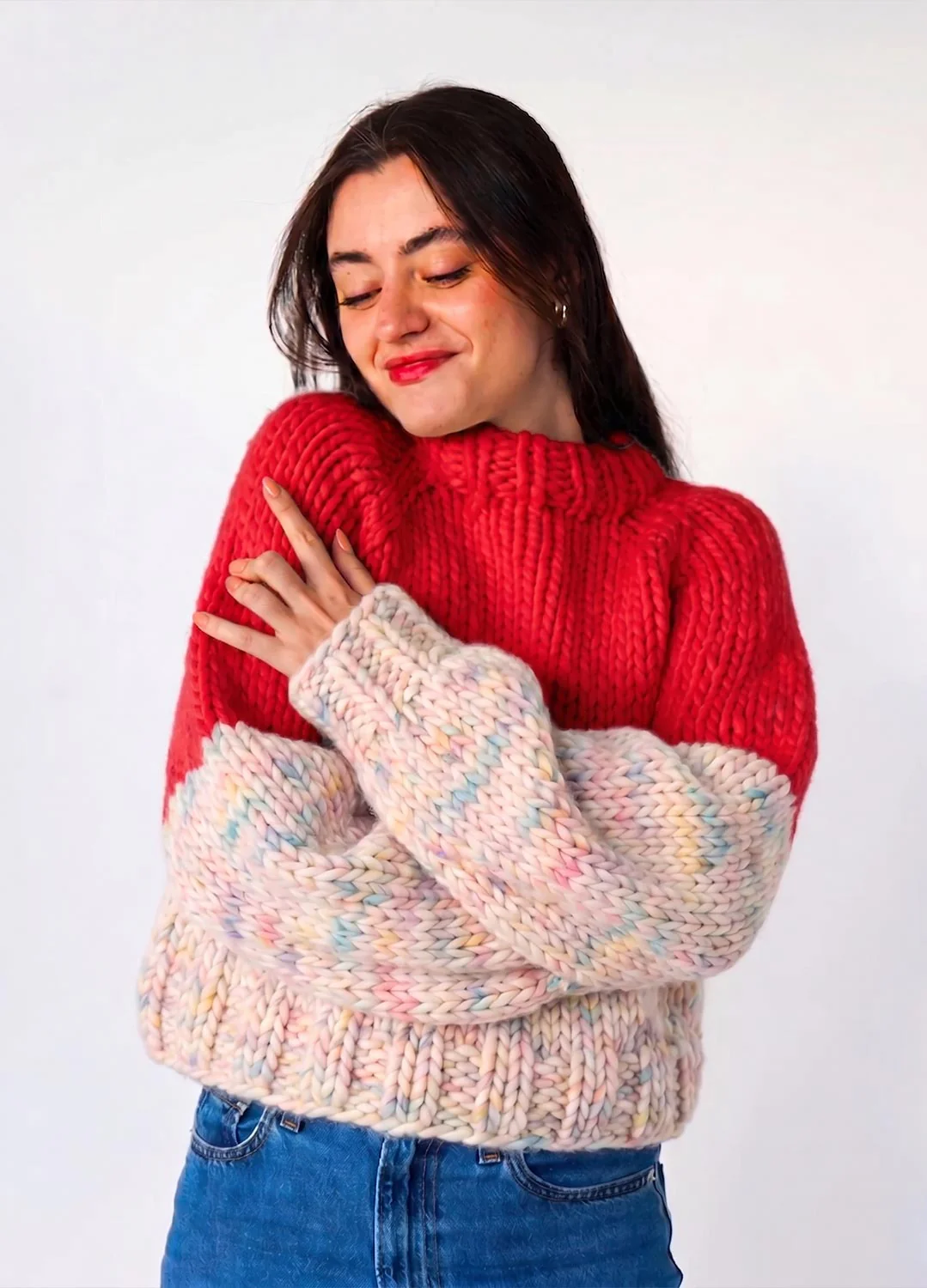 The Rainbow Sweater Kit x @paula.on.knits - Yummy Yarn Version - Image 5