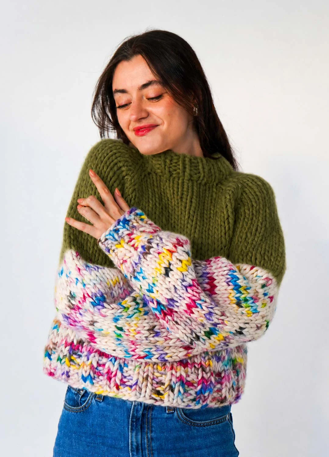 The Rainbow Sweater Kit x @paula.on.knits - Yummy Yarn Version - Image 6