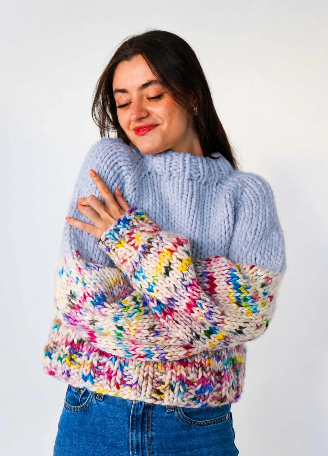 The Rainbow Sweater Kit x @paula.on.knits - Yummy Yarn Version - Image 8
