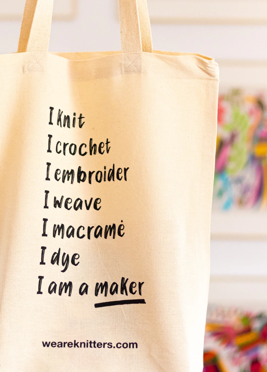 Tote Bag: I am a maker - Image 3