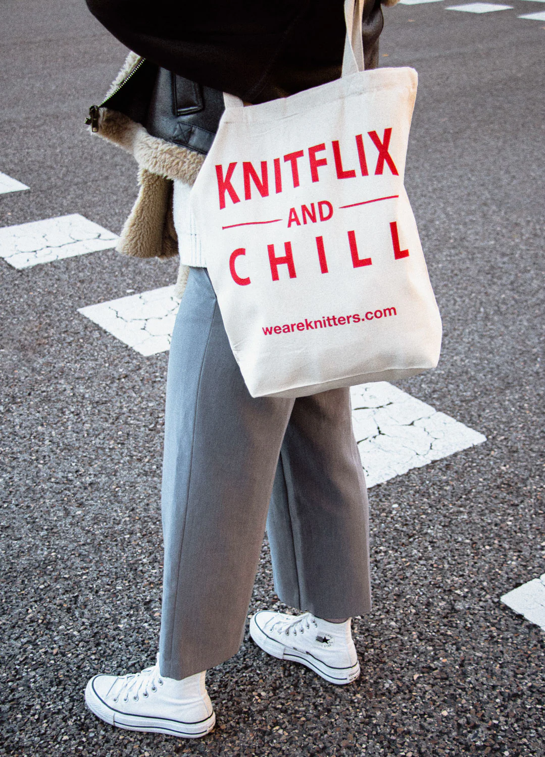 Tote Bag: Knitflix & Chill
