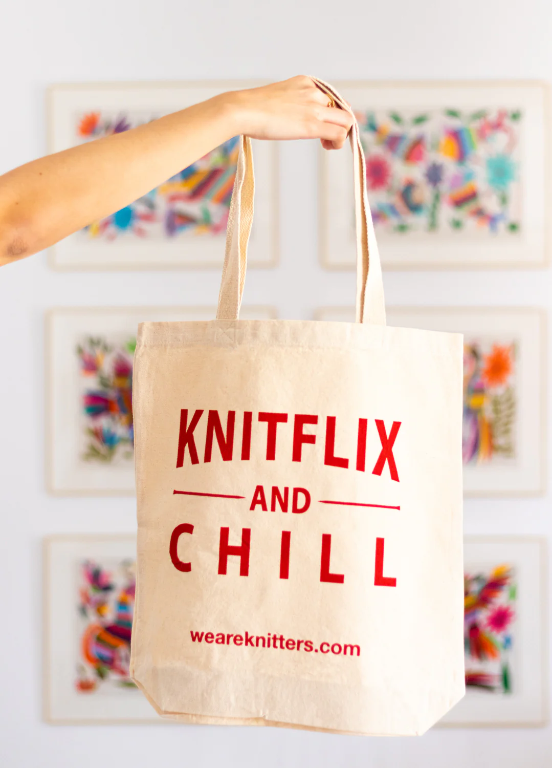 Tote Bag: Knitflix & Chill - Image 2