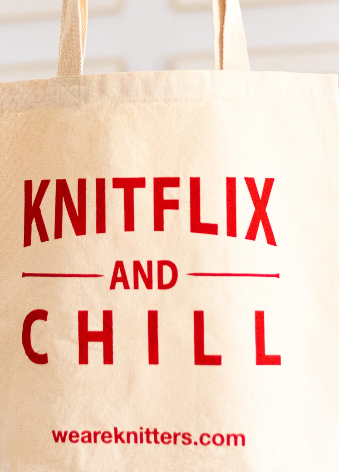 Tote Bag: Knitflix & Chill - Image 3
