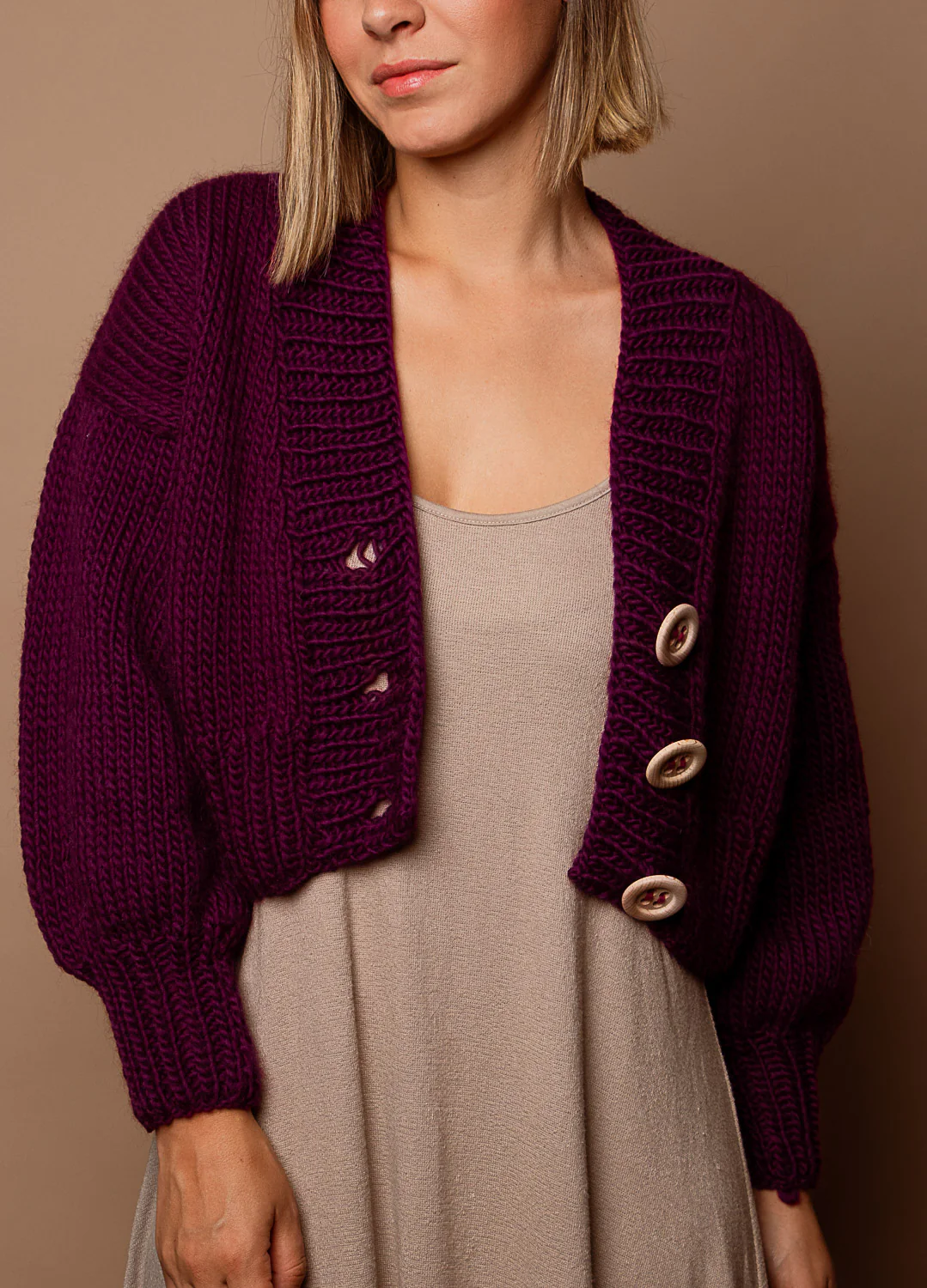 Tupelo Cardigan Kit - Yummy Yarn Fine Version - Image 11