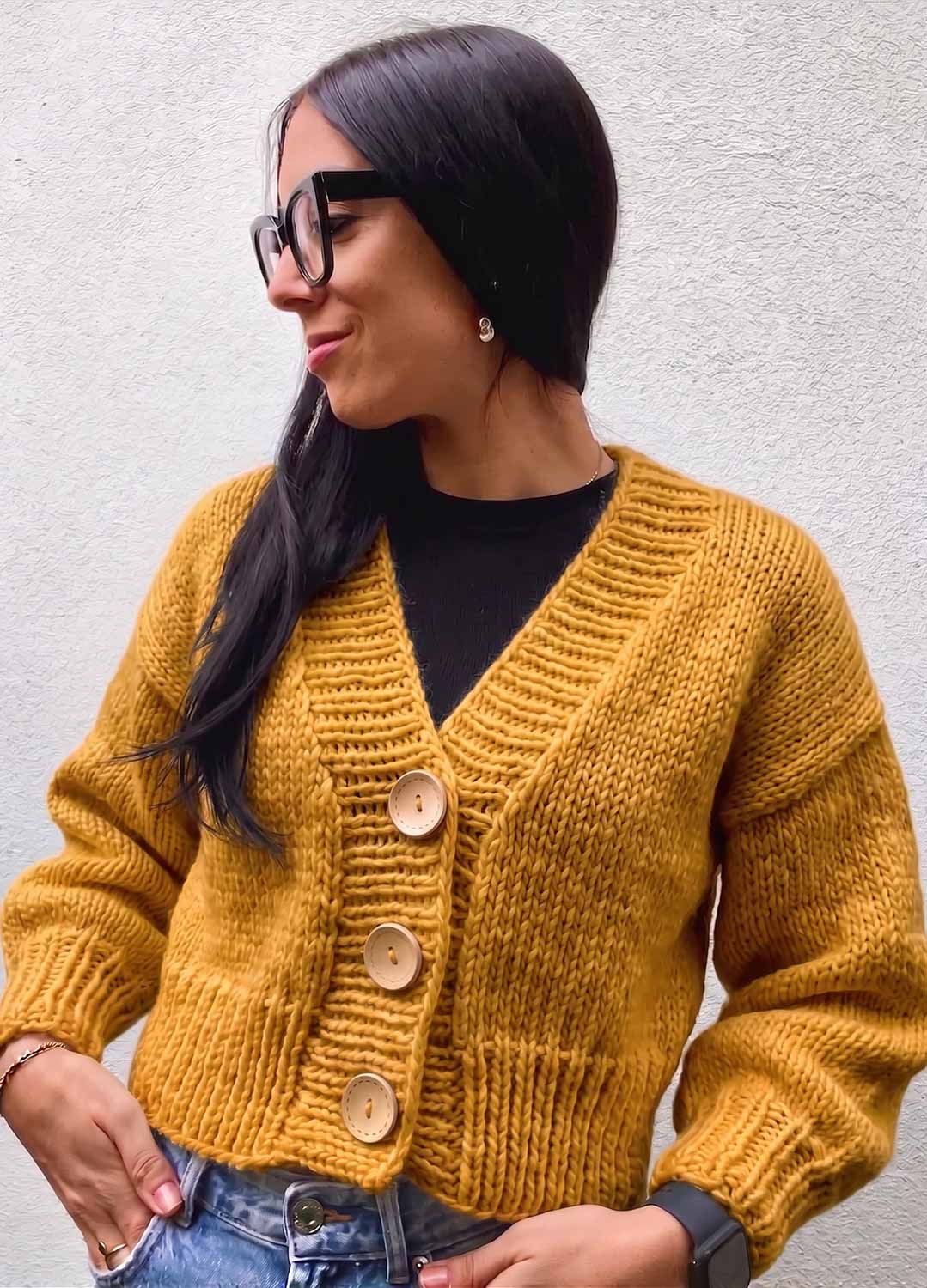 Tupelo Cardigan Kit - Yummy Yarn Fine Version - Image 4