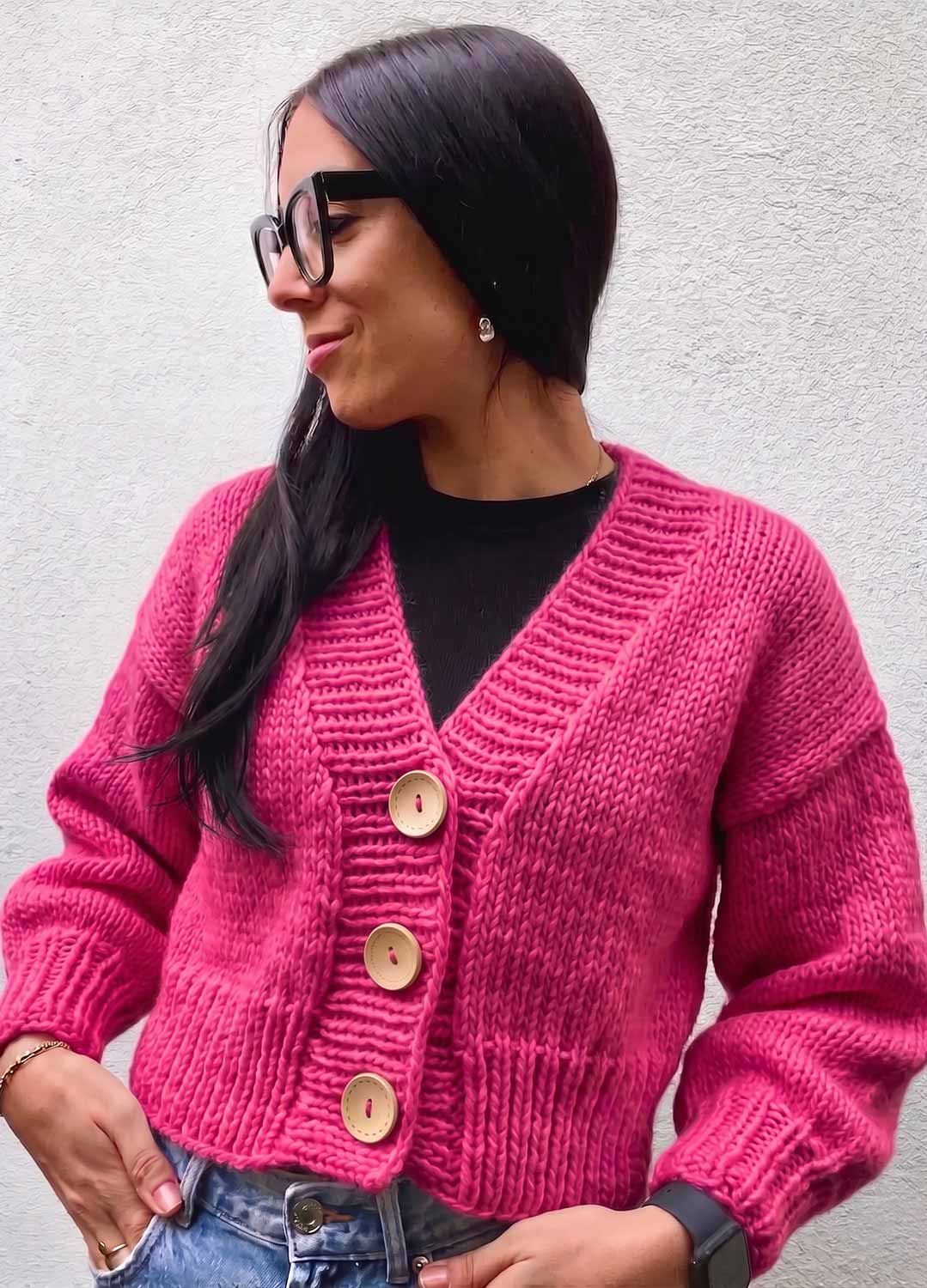 Tupelo Cardigan Kit - Yummy Yarn Fine Version - Image 5