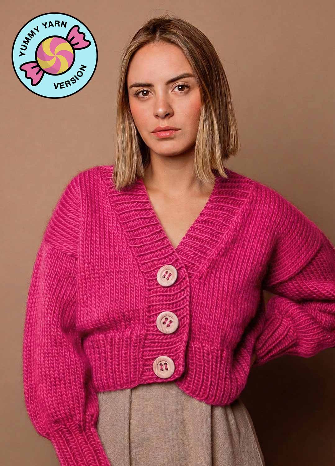 Tupelo Cardigan Kit - Yummy Yarn Fine Version - Image 7