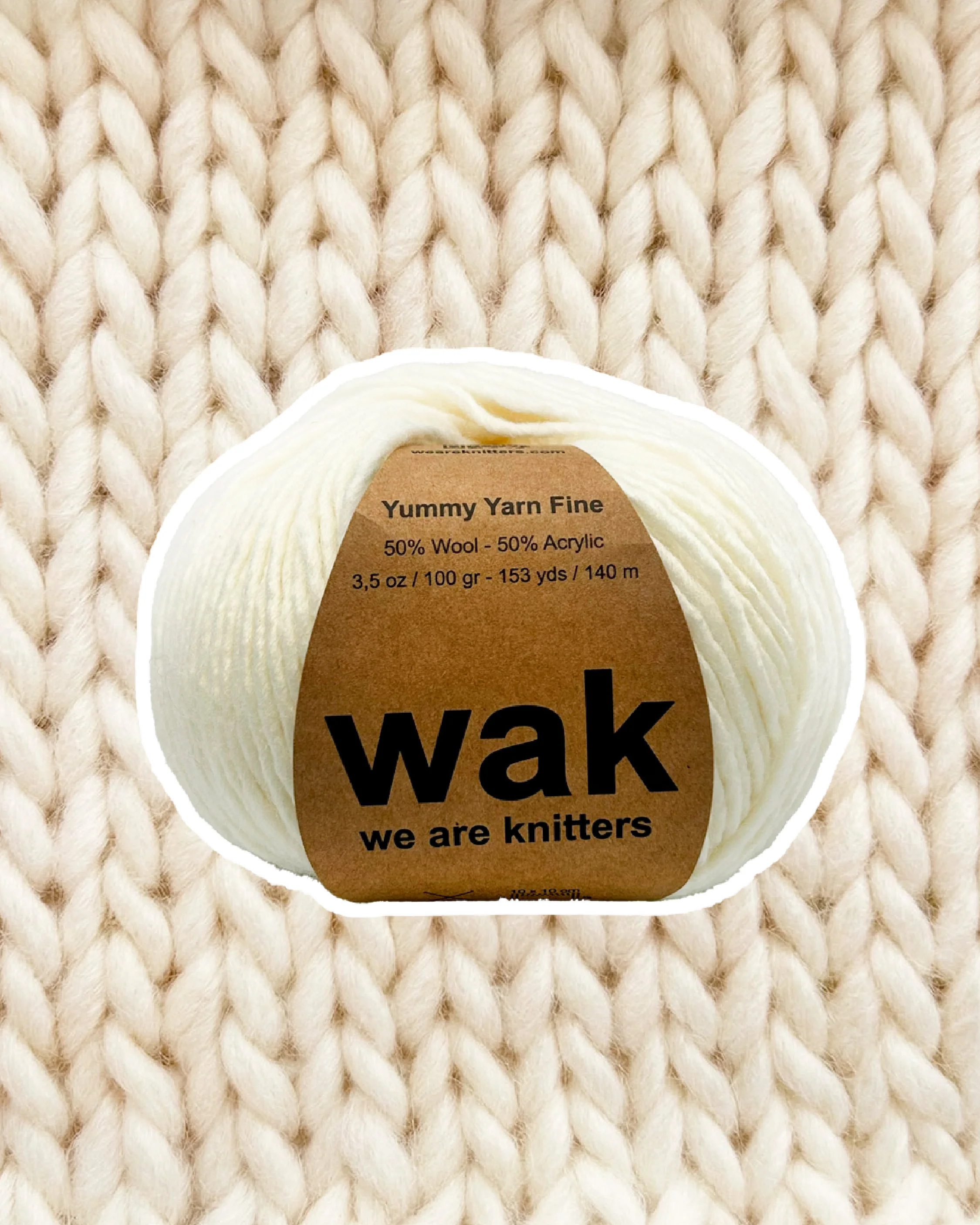 Yummy Yarn Fine White - Image 3